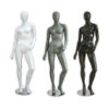 Glossy Egghead Standing Female  Mannequin Pose #2