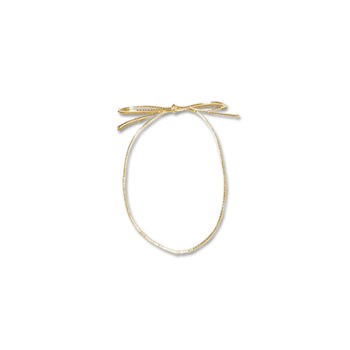 Pre-Tied Gold Elastic Bow