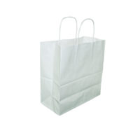 White Paper Mister Size Shopping Bag-25 Pack. White Paper Mister Size Shopping Bag-100 Pack