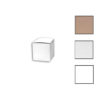 4" x 4" x 4":  Brown Kraft & White Gift Box