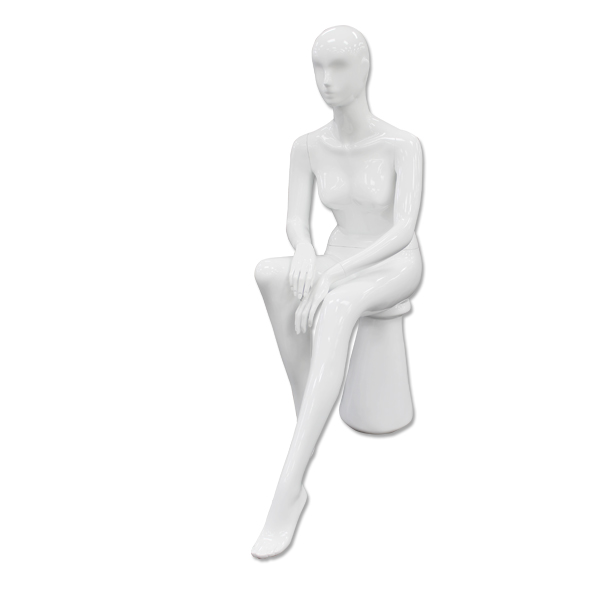 Glossy White Female Mannequin Abby Series