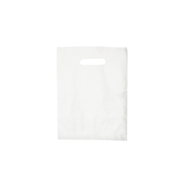 Die Cut Frosted Bag 9 x 12. SelbyStoreFixtures.com
