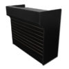 4' Ledgetop Counter with Slatwall: Black - Image 3
