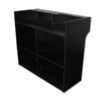 4' Ledgetop Counter with Slatwall: Black - Image 2