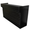 70" Ledgetop Counter with Slatwall: Black