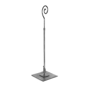 Adjustable Counter Top Hook Stand in Raw Steel